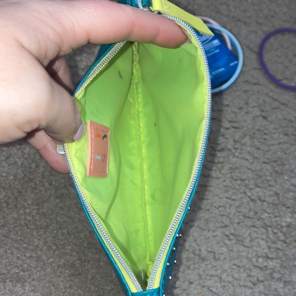 Ipsy Blue Studded Cosmetics Bag - Picture 3 of 3